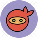 Ninja Maske Kopf Symbol