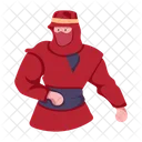 Ninja Costume Ninja Mascot Shinobi Character Icon