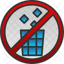 No Littering Garbage Icon