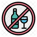 No Alcohol No Drinks Prohibition Icon