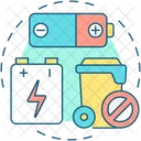 No batteries disposal  Icon