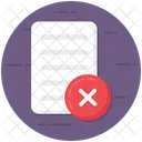 Rejected File Rejected Document Incorrect File Icon