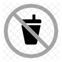 No Drinks Warning Prohibition Icon