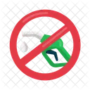 No Fuel Flat Icon