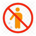 No Forbidden Trash Throwing Icon