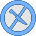 No Knife Sharp Forbidden Icon