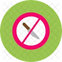 No Knife Sharp Forbidden Icon