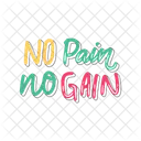 No pain no gain  Icon