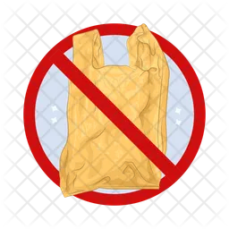 No plastic bag  Icon