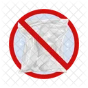 No Plastic Bag Bag Plastic Icon