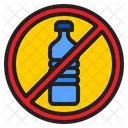 No Plastic Bottle  Icon