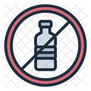 No Plastic Bottle  Icon