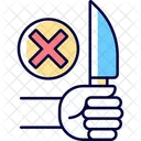 No sharp objects  Icon