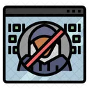 No Stalking Forbidden Malware Detection Icon