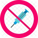 No Syringe Injection Forbidden Icon