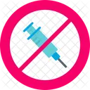 No Syringe Injection Forbidden Icon