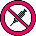 No Syringe Injection Forbidden Icon