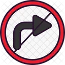 No Turn No Turn Icon