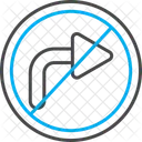 No Turn  Icon