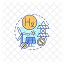 Hydrogen Energy Power Icon