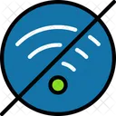 Wi Fi、インターネットアクセスなし アイコン