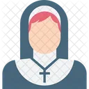 Nonne Christliche Mutter Jungfrau Maria Symbol