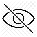 Not Visible Ui Hiding Icon