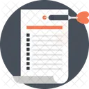 Note Paper Plan Icon