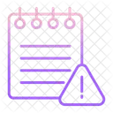 Avertir Notes Avertissement Notes Icône