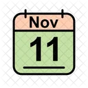 November Calendar Date Icon