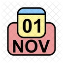 November Calendar Date Icon