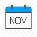 November Calendar Date Icon