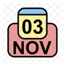 November Calendar Date Icon