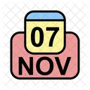 November Calendar Date Icon