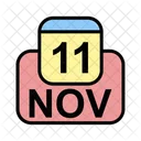 November Calendar Date Icon