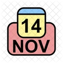 November Calendar Date Icon