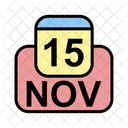 November Calendar Date Icon