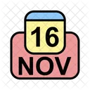 November Calendar Date Icon