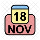 November Calendar Date Icon