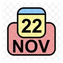 November Calendar Date Icon