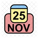 November Calendar Date Icon