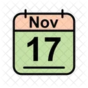 November Calendar Date Icon