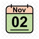 November Calendar Date Icon