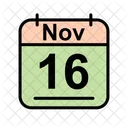 November Calendar Date Icon