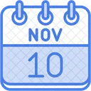 November Calendar Days Time And Date Icon