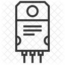 Npn Transistor Electric Icon