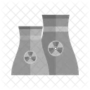 Nuclear Planta Radiactivo Icono