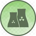 Nuclear Planta Radiactivo Icono