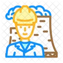 Nuclear Ingeniero Trabajador Icono