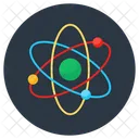 Nuclear Physics Atom Orbit Icône